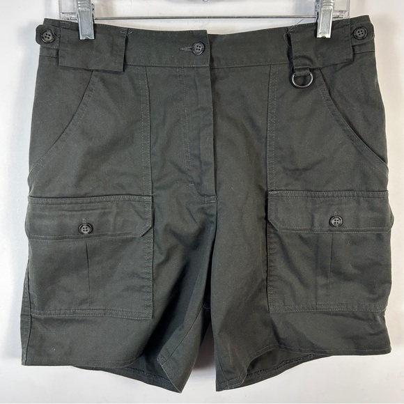 ❤️ Tilley Women’s Dark Green Cargo Shorts 10 - Picture 1 of 10